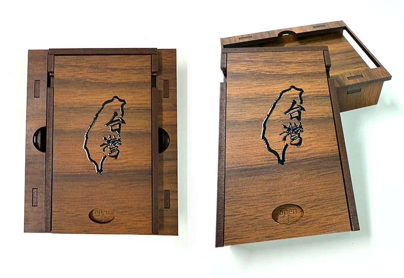 台灣相思木紋名片盒